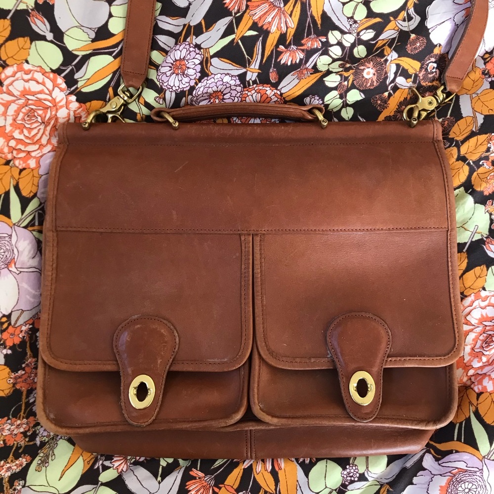 Vintage 1980’s Coach brown shoulder bag